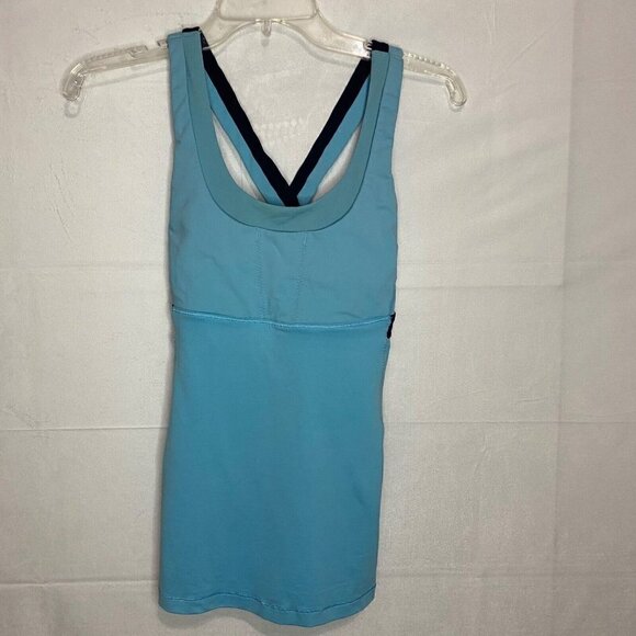 Lululemon Stuff Your Bra Tank II Blue Moon/Inkwell Size 4 - Picture 1 of 6